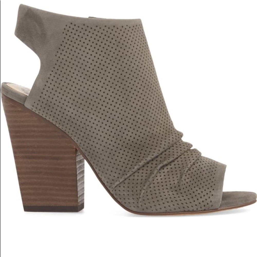 Vince Camuto Ketvi Gray Peep Tor Bootie
